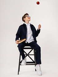 Пиджак, цвет: синий, артикул: OJBCE04-Z4