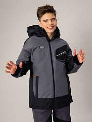 Куртка зимняя, цвет: серый, артикул: OJBCK15-93