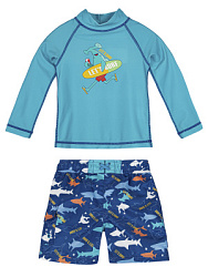 Купальный комплект, цвет: бирюзовый, артикул: PUBSK03-N1