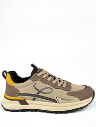 Кроссовки, цвет: бежевый-коричневый, артикул: 74976-2