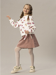 Юбка вельветовая, цвет: розовый, артикул: OKGCS06-80