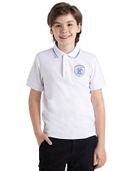 Футболка-поло, цвет: белый, артикул: KJBCT02-00