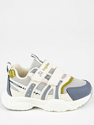 Кроссовки, цвет: бежевый-синий, артикул: 71556-3