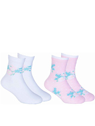 Носки, цвет: белый-розовый, артикул: AJGAS06-XV