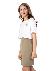 Платье, цвет: хаки, артикул: NJGCD09-Y3