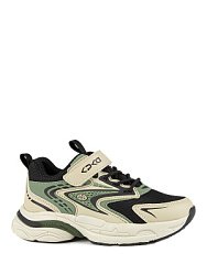 Кроссовки, цвет: черный-бежевый, артикул: 731088-2