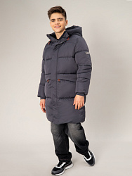 Куртка зимняя, цвет: серый, артикул: OJBCK17-93