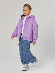 Куртка демисезонная, цвет: сиреневый, артикул: PKGCK06-V1