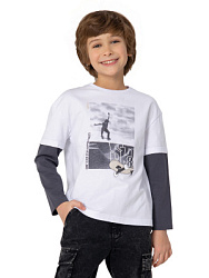 Лонгслив, цвет: белый, артикул: NKBCL02-WA