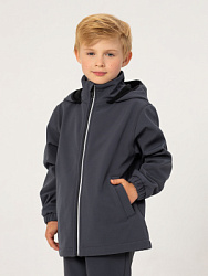 Куртка демисезонная, софтшелл, цвет: серый, артикул: OKBCK04-93